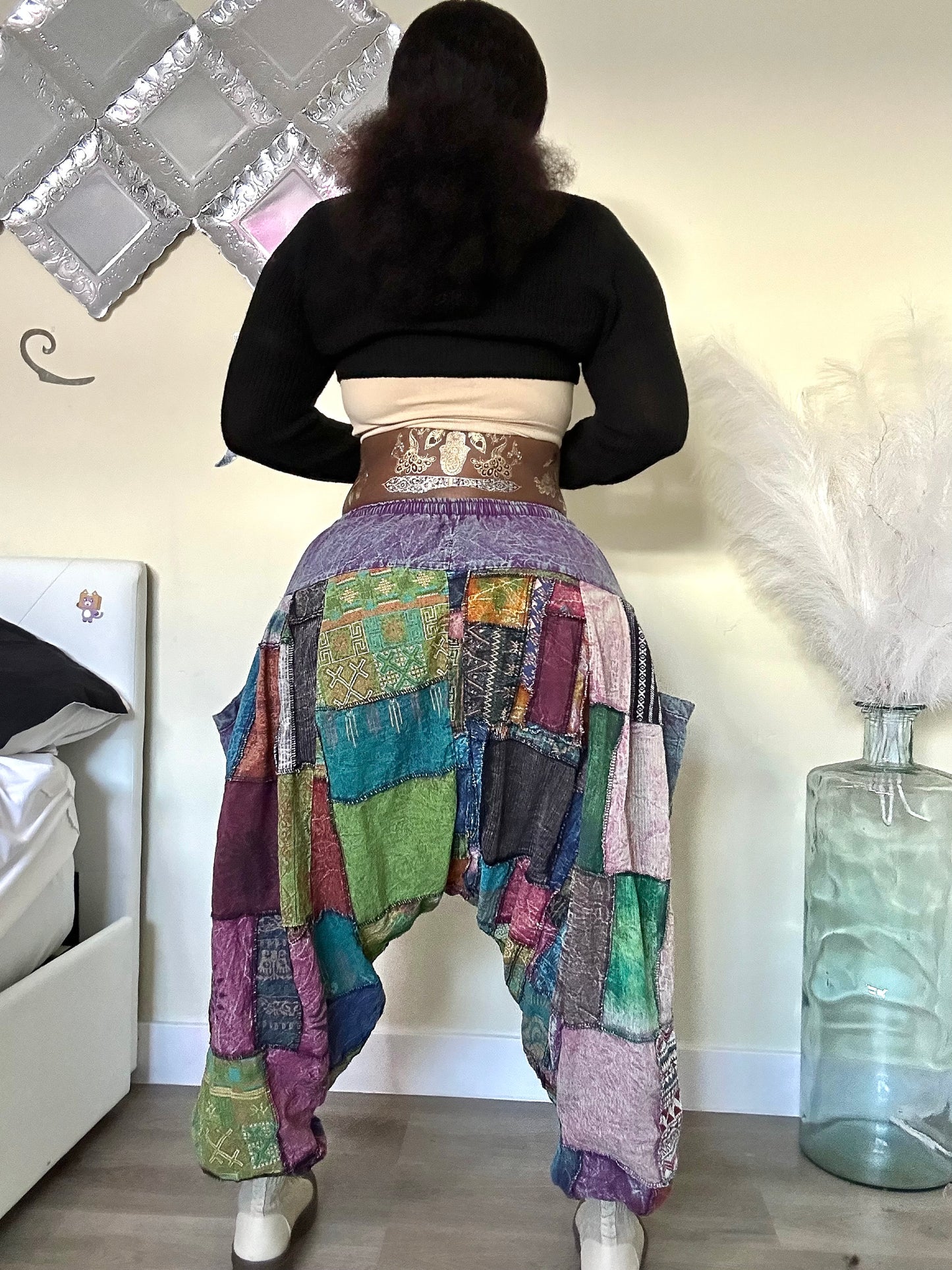 Boho Patchwork Harem Unisex Pants
