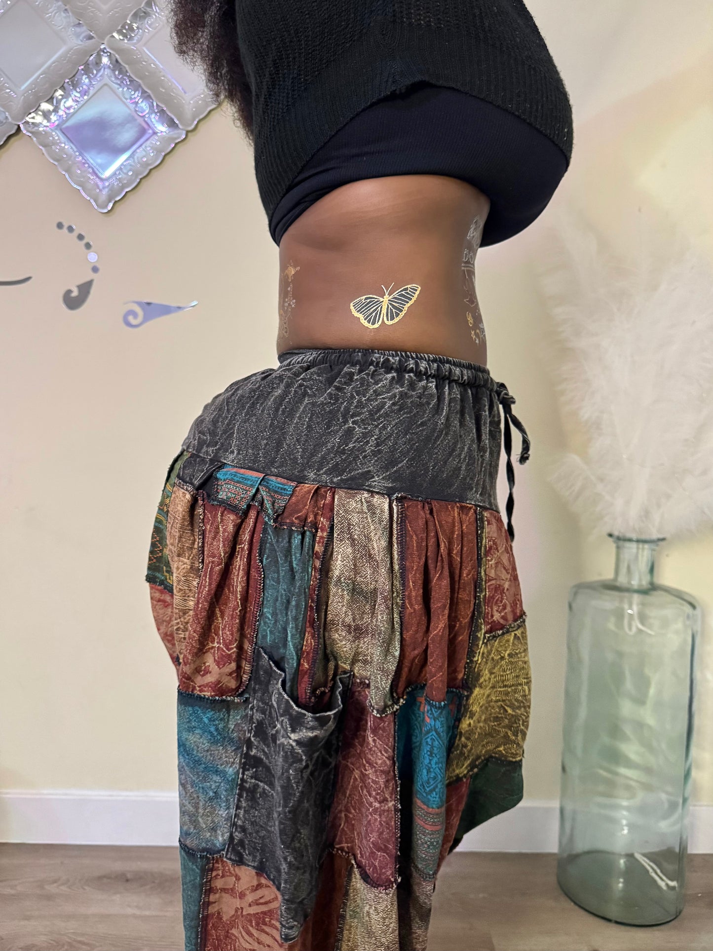 Boho Patchwork Harem Unisex Pants