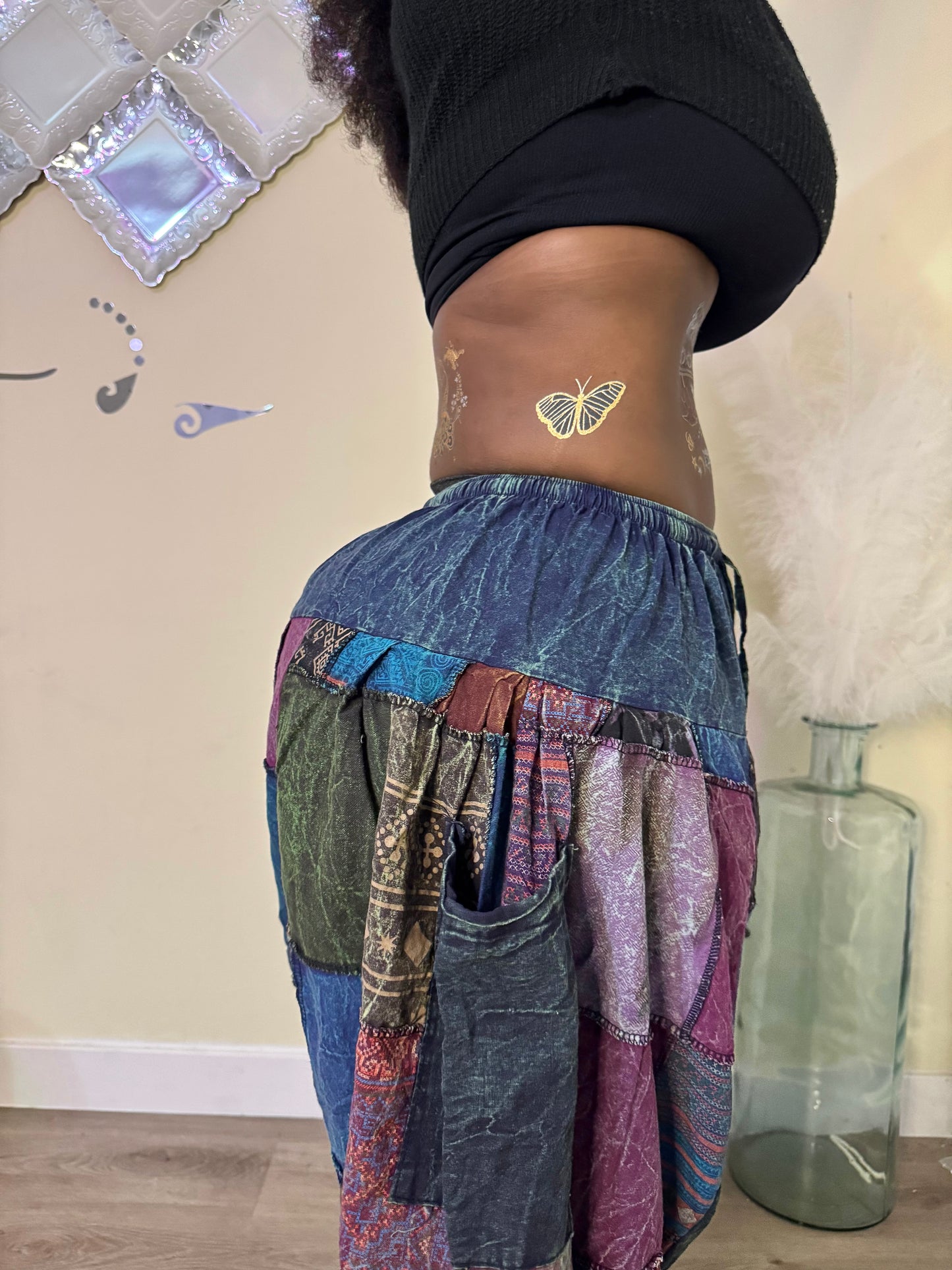 Boho Patchwork Harem Unisex Pants