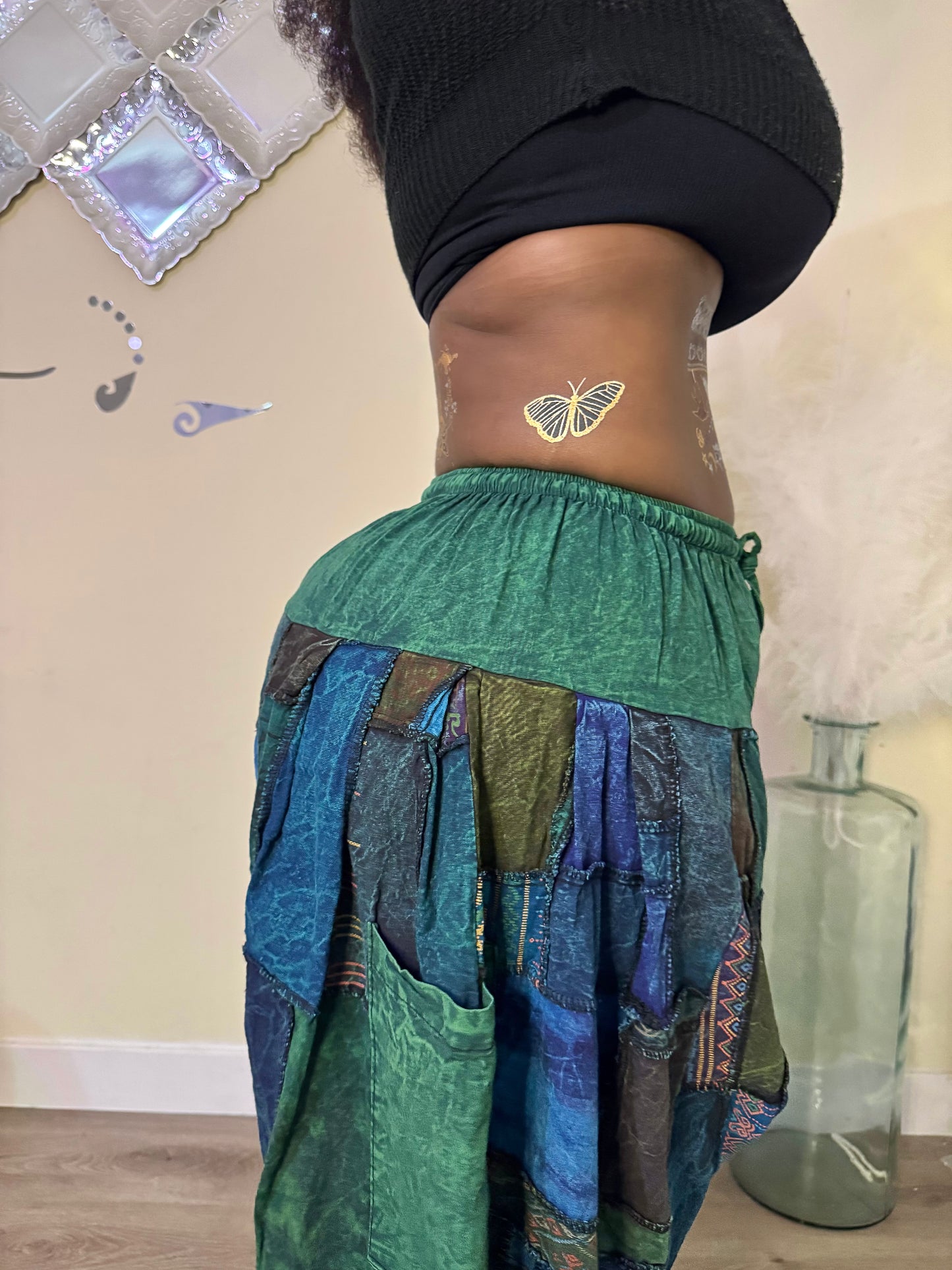 Boho Patchwork Harem Unisex Pants
