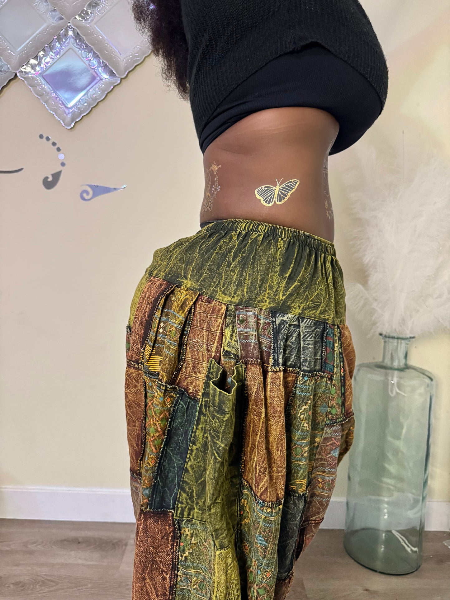 Boho Patchwork Harem Unisex Pants