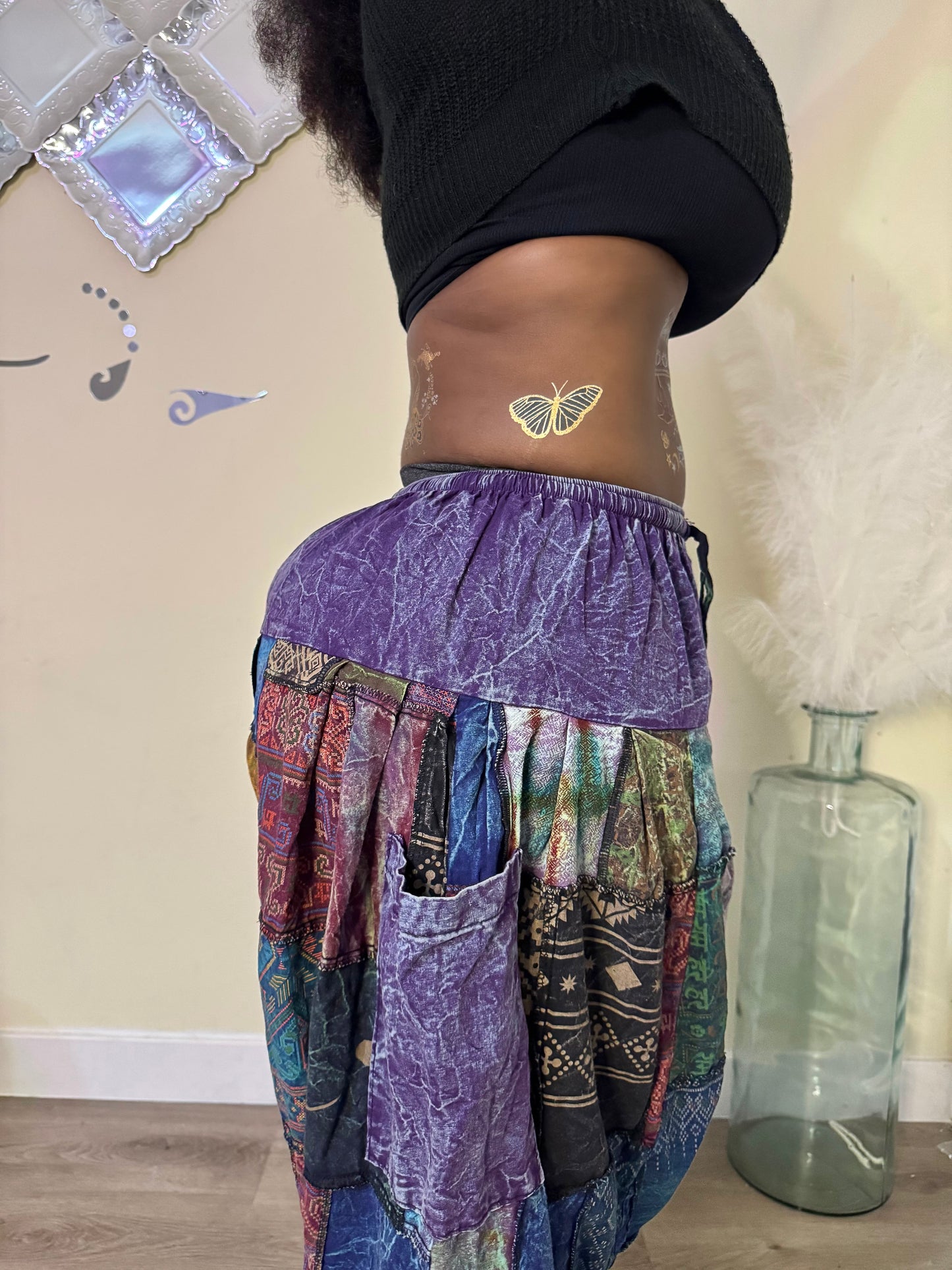 Boho Patchwork Harem Unisex Pants